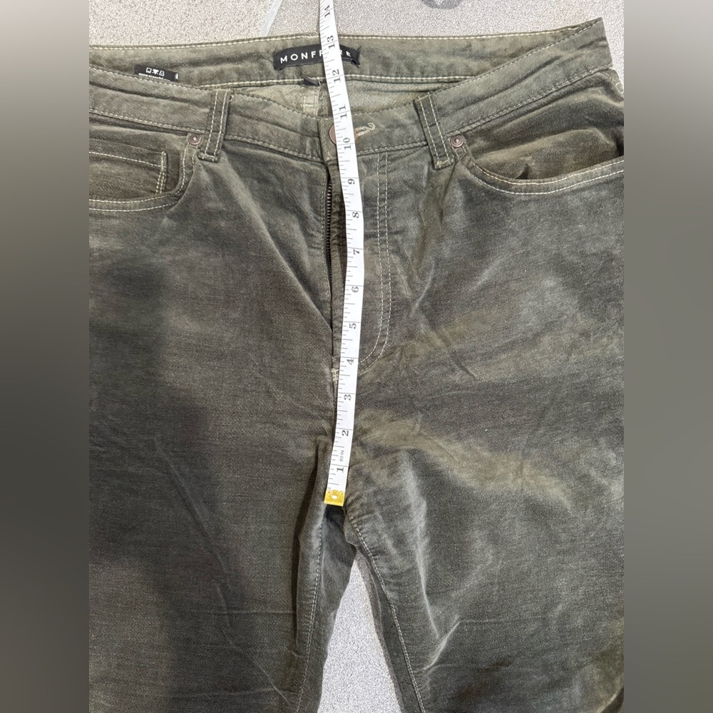MONFRÈRE Brando Needle Cord Pants Olive Green (Size 34) - Picture 5 of 6